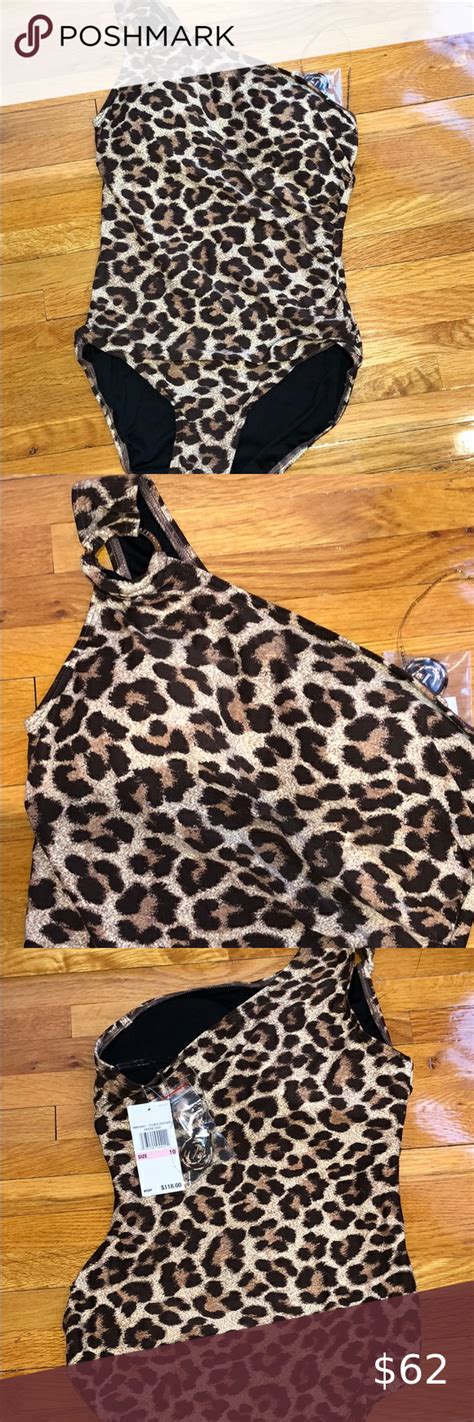 michael kors leopard tank one piece|Michael Kors Tank One.